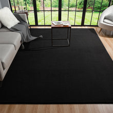 Load image into Gallery viewer, Black Rugs Living Room Carpet Nonslip Bedside Rugs Large Soft Floor Rug Children Game Mat Rectangular Home Decoratio
