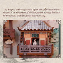 Load image into Gallery viewer, CUTEBEE Wooden Dollhouse Kit Miniature Doll House Kits Booknook Bookshelf Book Nook with Dust Cover Bookends Christmas Gift