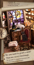 Load image into Gallery viewer, CUTEBEE DIY Book Nook Miniature House Dollhouse Booknook Touch Light Model Building Toy for Decoration Gifts Magic Pharmacist