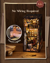 Load image into Gallery viewer, CUTEBEE DIY Book Nook Miniature House Dollhouse Booknook Touch Light Model Building Toy for Decoration Gifts Magic Pharmacist