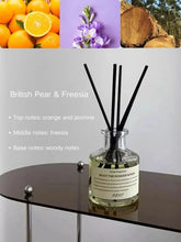 Load image into Gallery viewer, 50ml Flameless Home Fragrance Room Flameless Freesia Jasmine Fragrance Oil with Reed Diffuser Stick Home Room Air Freshener Deco