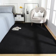 Load image into Gallery viewer, Black Rugs Living Room Carpet Nonslip Bedside Rugs Large Soft Floor Rug Children Game Mat Rectangular Home Decoratio