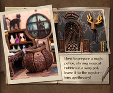 Load image into Gallery viewer, CUTEBEE DIY Book Nook Miniature House Dollhouse Booknook Touch Light Model Building Toy for Decoration Gifts Magic Pharmacist