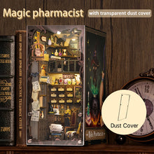 Load image into Gallery viewer, CUTEBEE DIY Book Nook Miniature House Dollhouse Booknook Touch Light Model Building Toy for Decoration Gifts Magic Pharmacist