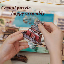 Load image into Gallery viewer, CUTEBEE Wooden Dollhouse Kit Miniature Doll House Kits Booknook Bookshelf Book Nook with Dust Cover Bookends Christmas Gift