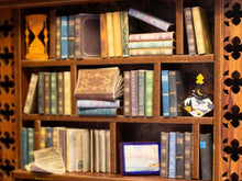 Load image into Gallery viewer, CUTEBEE Wooden Dollhouse Kit Miniature Doll House Kits Booknook Bookshelf Book Nook with Dust Cover Bookends Christmas Gift