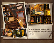 Load image into Gallery viewer, CUTEBEE DIY Book Nook Miniature House Dollhouse Booknook Touch Light Model Building Toy for Decoration Gifts Magic Pharmacist
