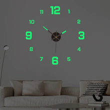 Load image into Gallery viewer, Luminous Digital Clock DIY Stereoscopic Wall Clock Silent Clock Living Room Bedroom Wall Clock Home Decorations
