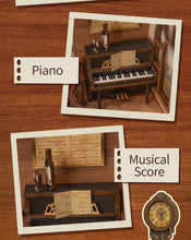 Load image into Gallery viewer, CUTEBEE Wooden Dollhouse Kit Miniature Doll House Kits Booknook Bookshelf Book Nook with Dust Cover Bookends Christmas Gift
