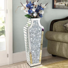 Load image into Gallery viewer, Crystal silver floor vase, broken diamond decorative mirror vase, large-sized luxury home decoration, cannot hold water
