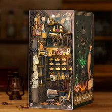 Load image into Gallery viewer, CUTEBEE DIY Book Nook Miniature House Dollhouse Booknook Touch Light Model Building Toy for Decoration Gifts Magic Pharmacist
