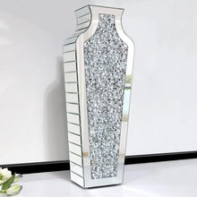 Load image into Gallery viewer, Floor Vase Crushed Diamond Mirrored Vase 27” Tall Home Decorations Room Decor Garden Freight free
